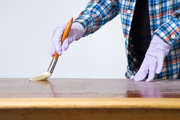 how to refinish a dining room table