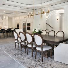 White Dining Room and Kitchen