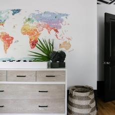 Contemporary Nursery With Map