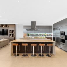 Expansive Contemporary Kitchen