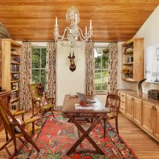 Rustic Office Perfect for its Country Locale