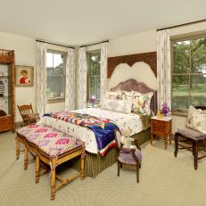 Girls' Bedroom With Antique Decor