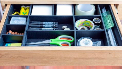 I made a ratchet drawer organizer out of cardboard! : r/Tools