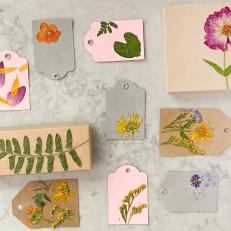 Pressed Flower Gift Tags