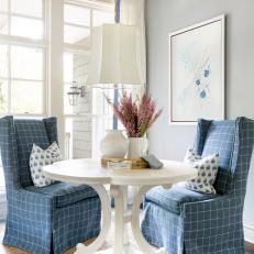 Tranquil Blue Breakfast Nook