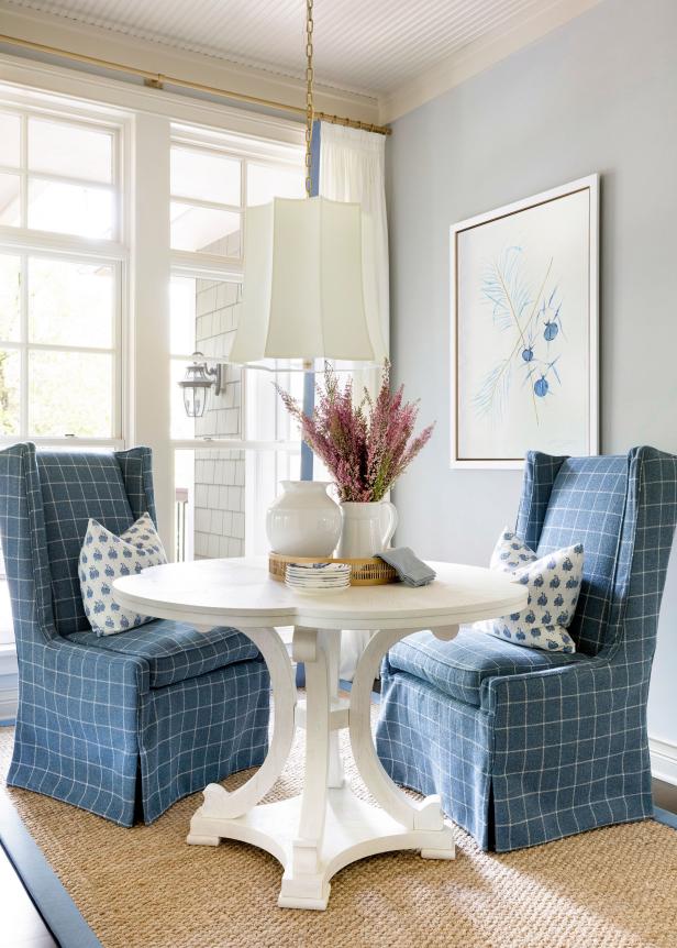 Tranquil Blue Breakfast Nook