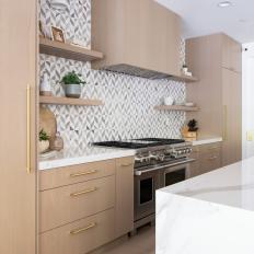 Medium-Toned Kitchen Cabinets