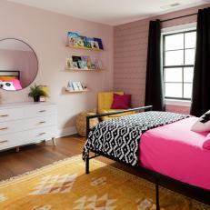 Bold Pattern and Color Honor the Occupant in Cheerful Child's Bedroom