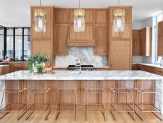  Kitchen With Waterfall Countertop