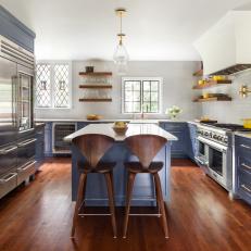 Beautiful Blue & White Kitchen