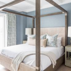 Calming Blue Coastal-Inspired Bedroom