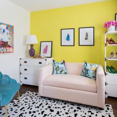 Bright Yellow Guest Room