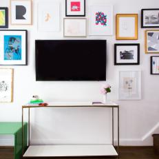 Modern, Colorful Gallery Wall