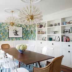 Classic and Contemporary Combine in Cheery, Light-Filled Dining Room
