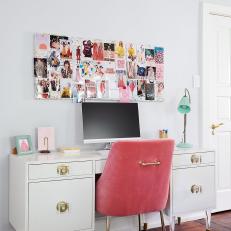Studio Style at Work With Glamorous Desk Grouping