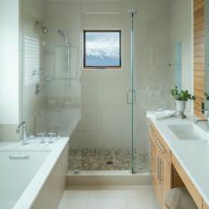 Shower With Mountain View