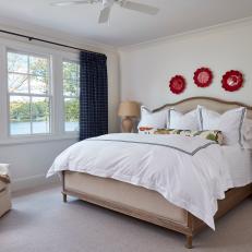 Traditional, Neutral Bedroom With Lake View