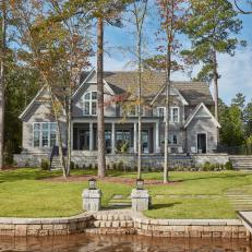 Traditional Lakeside Home Exterior