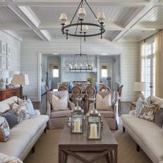 Traditional, Neutral Living Room