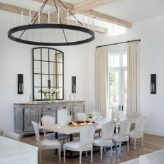 Expansive French Country Style Dining Room