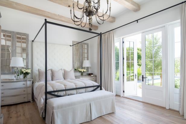 French Country Bedroom With Four Poster Bed | HGTV