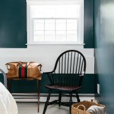Sitting Space in Green Guest Bedroom