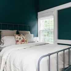 Dark Green Guest Bedroom