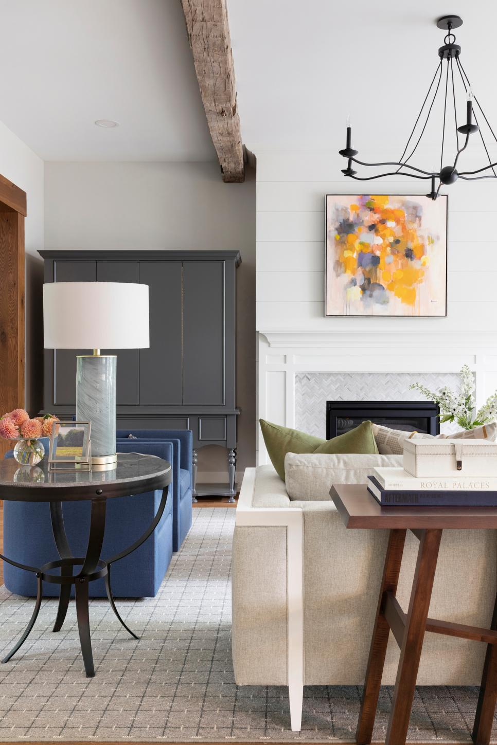 Transitional Living Room Design Details | HGTV