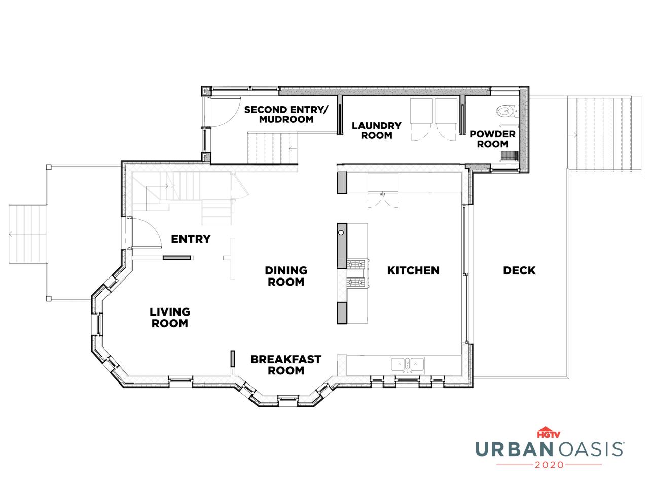 Explore the Layout of HGTV Urban Oasis 2020 HGTV Urban Oasis 2020 Behind the Design HGTV