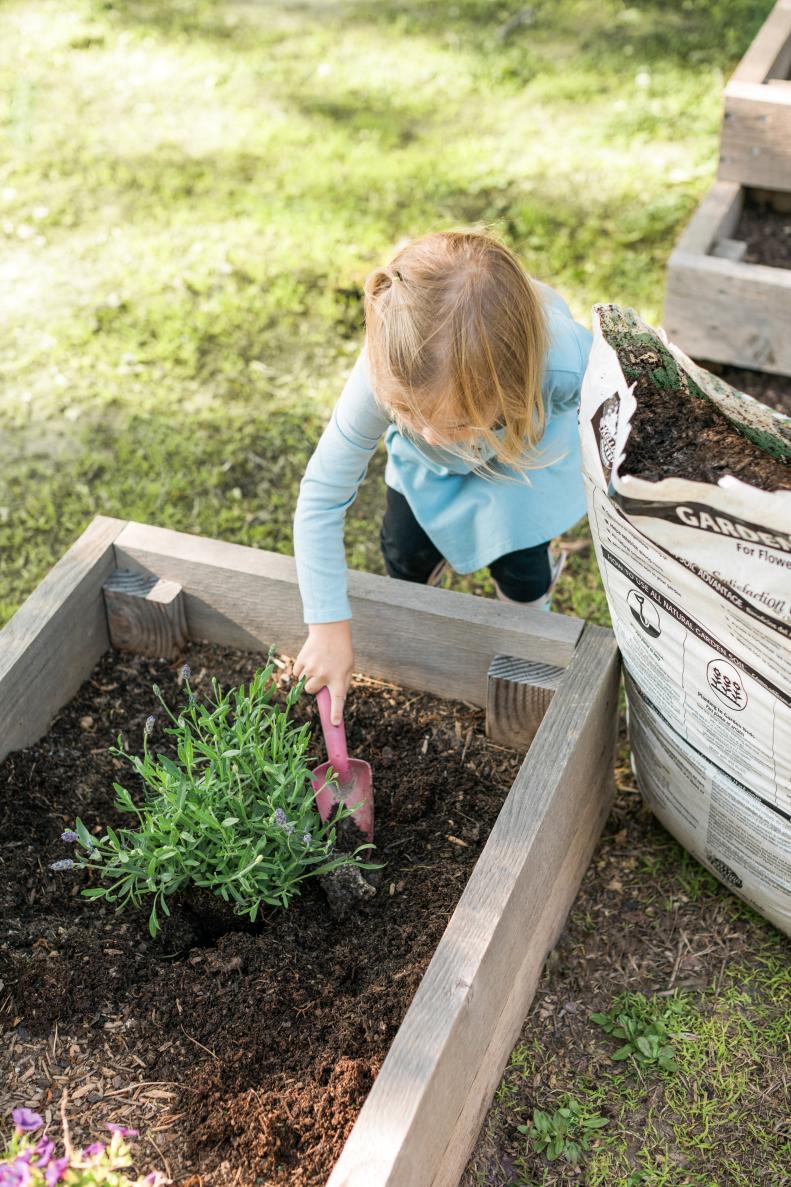 Consider having separate gardening essentials for parents and kids. Stick with metal and wood trowels for grownups and keep things safe with plastic kid-sized options for little gardeners.