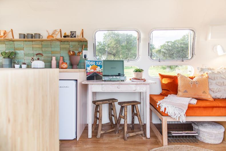 Home Office in Airstream Trailer
