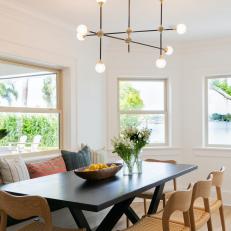 Bay Window Breakfast Area With Banquette Seating