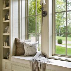 Window Seat With Built-in Shelves