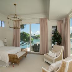 White Bedroom With Panoramic Bay Views