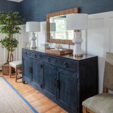 Blue Buffet in Dining Room