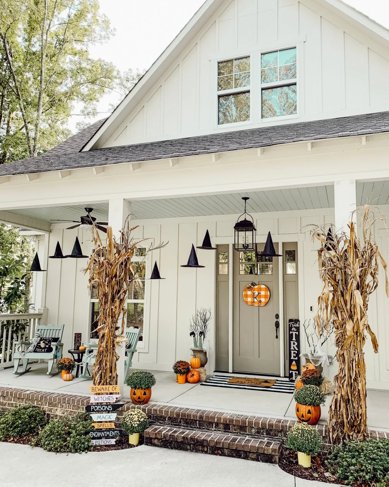 Halloween Porch and Front Door Decorating Ideas HGTV