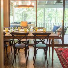 Country Dining Room With Windsor Chairs