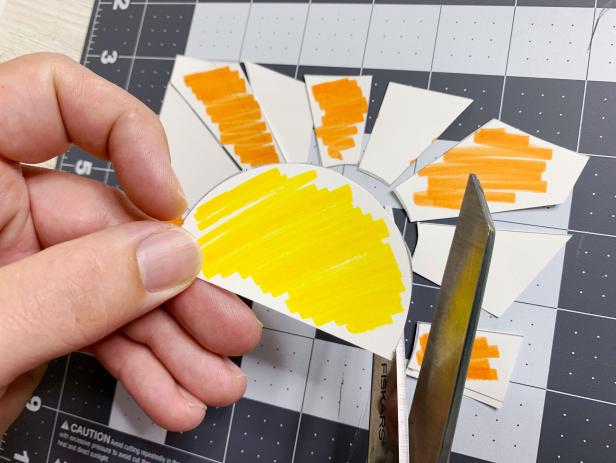 Cut out the pieces of your design to use as a template. If your patch is an odd shape, be sure to trace the shape of your patch before cutting out the inside design.