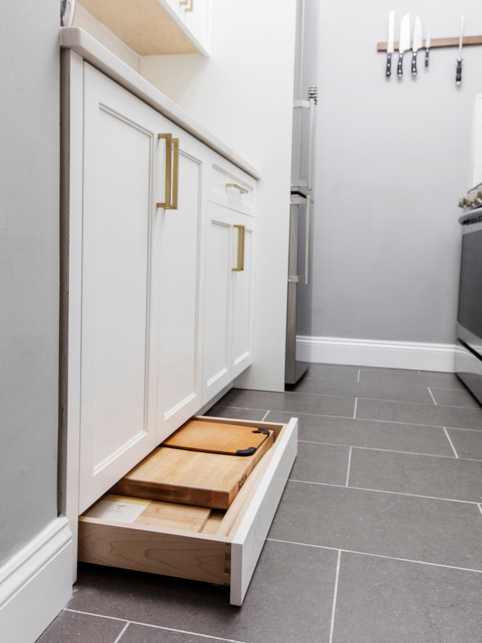 Kitchen With Toe-Kick Drawers | HGTV