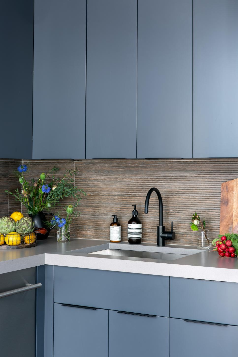 Modern Gray Kitchen With Radishes HGTV