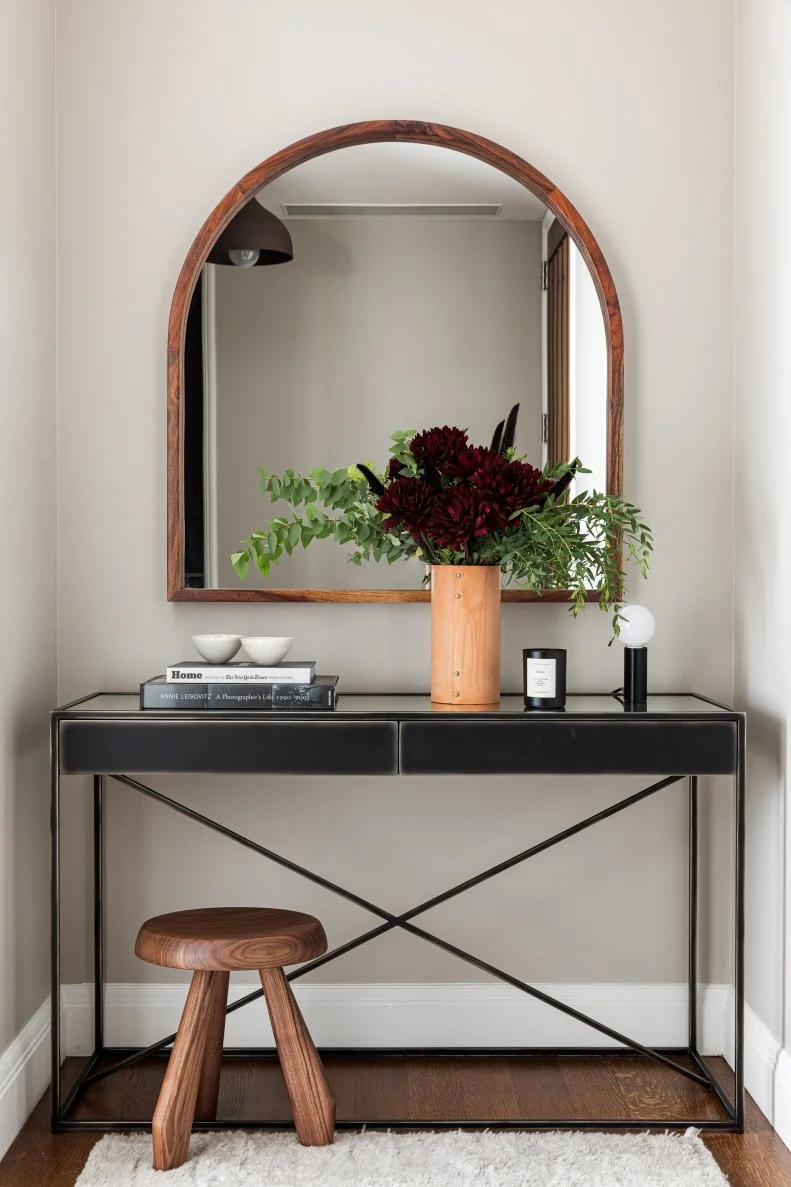 Entryway With Black Table