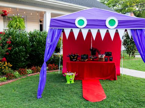 Monster Up a Pop-Up Canopy for Outdoor Halloween Fun