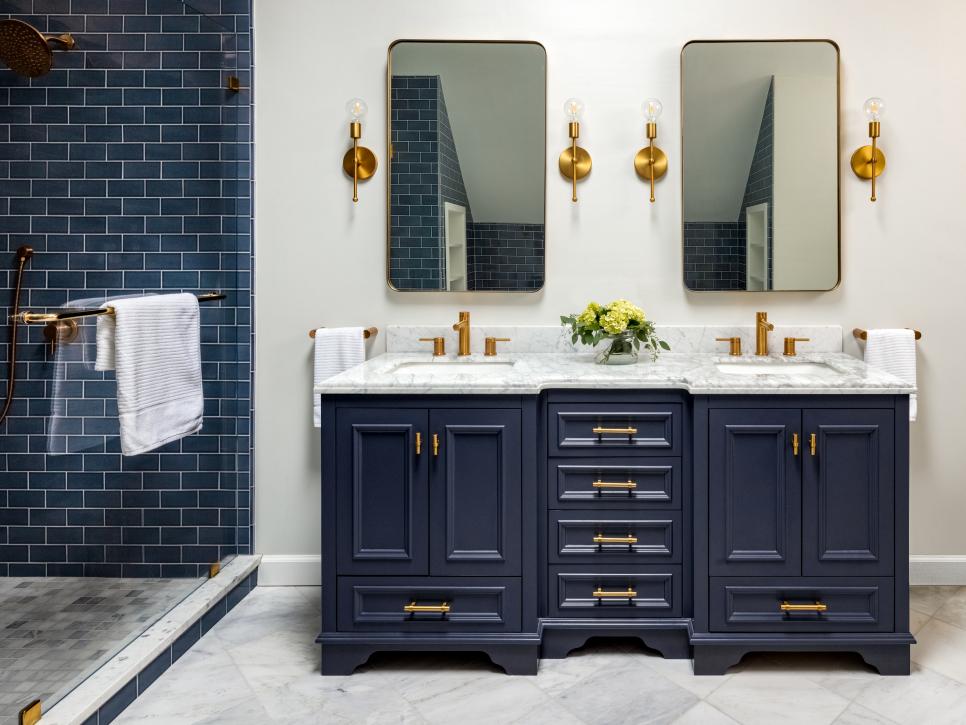 Best Bathroom Paint Colors For 2021, Blue Gray Bathroom Color Schemes
