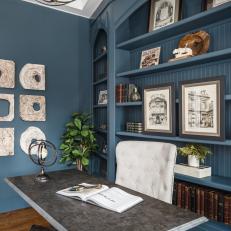 Transitional Home Office Built-Ins