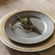 Transitional, Rustic Place Setting