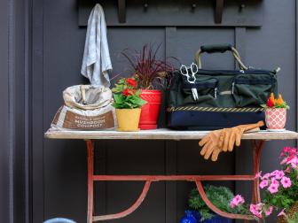 Vintage Table Finds New Life As Outdoor Gardening Station