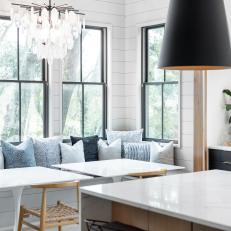 Black-and-White Breakfast Nook