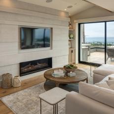 Neutral Living Room With Ocean View