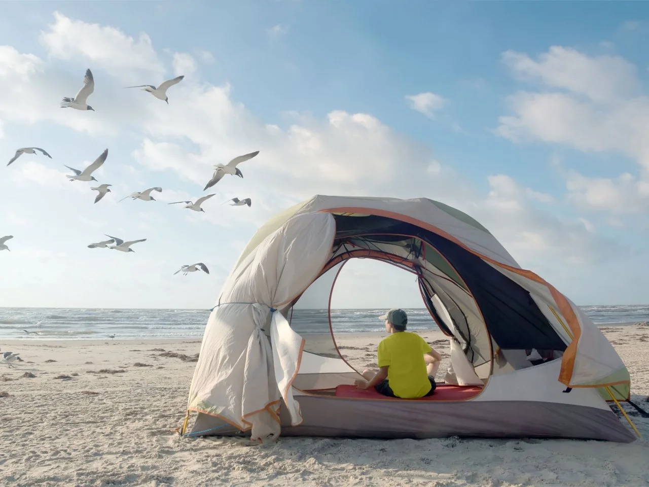 Beach camping tent hotsell