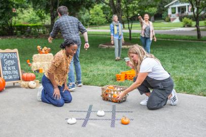 Ping Pong Pumpkin - Easy Halloween Game for Kids